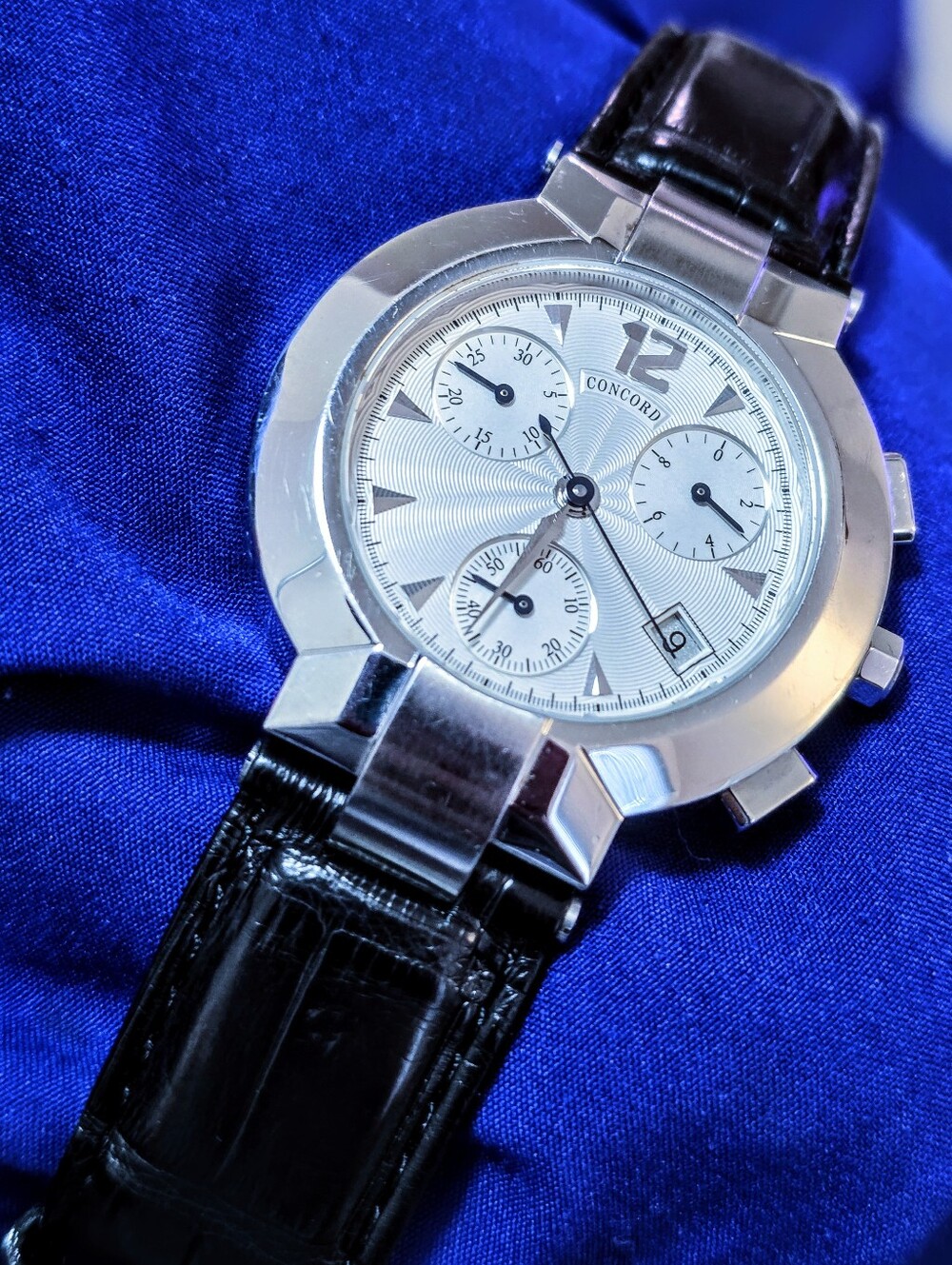 Concord La Scala 38mm Swiss Made Chrono Men's Luxury Watch GUC